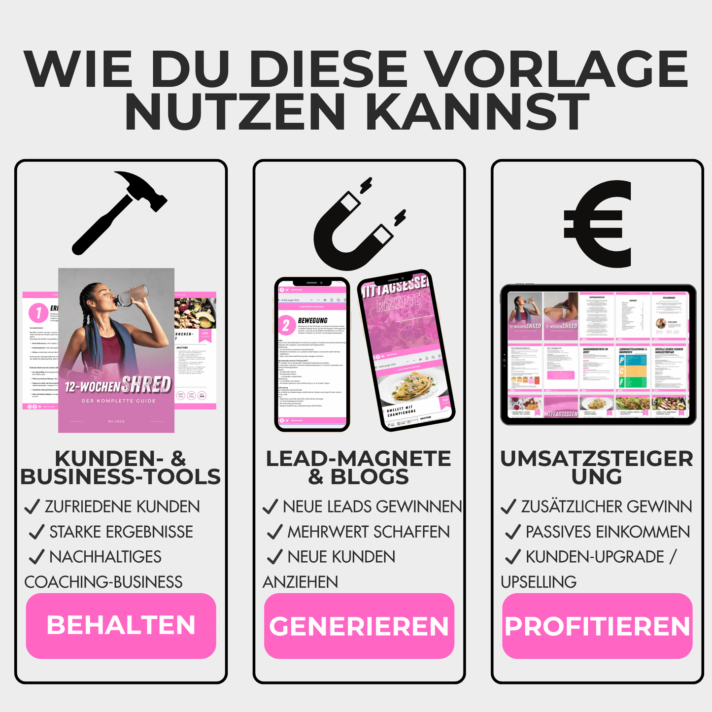 Fertige 12-Wochen Fat-Loss Vorlage für Frauen