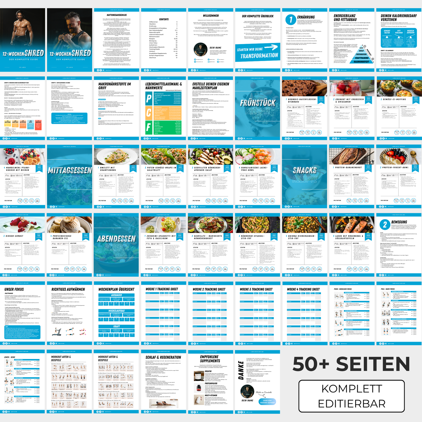 Fertige 12-Wochen Fat-Loss Vorlage für Männer