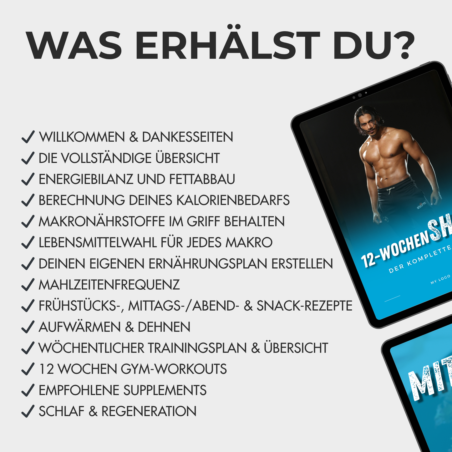 Fertige 12-Wochen Fat-Loss Vorlage für Männer