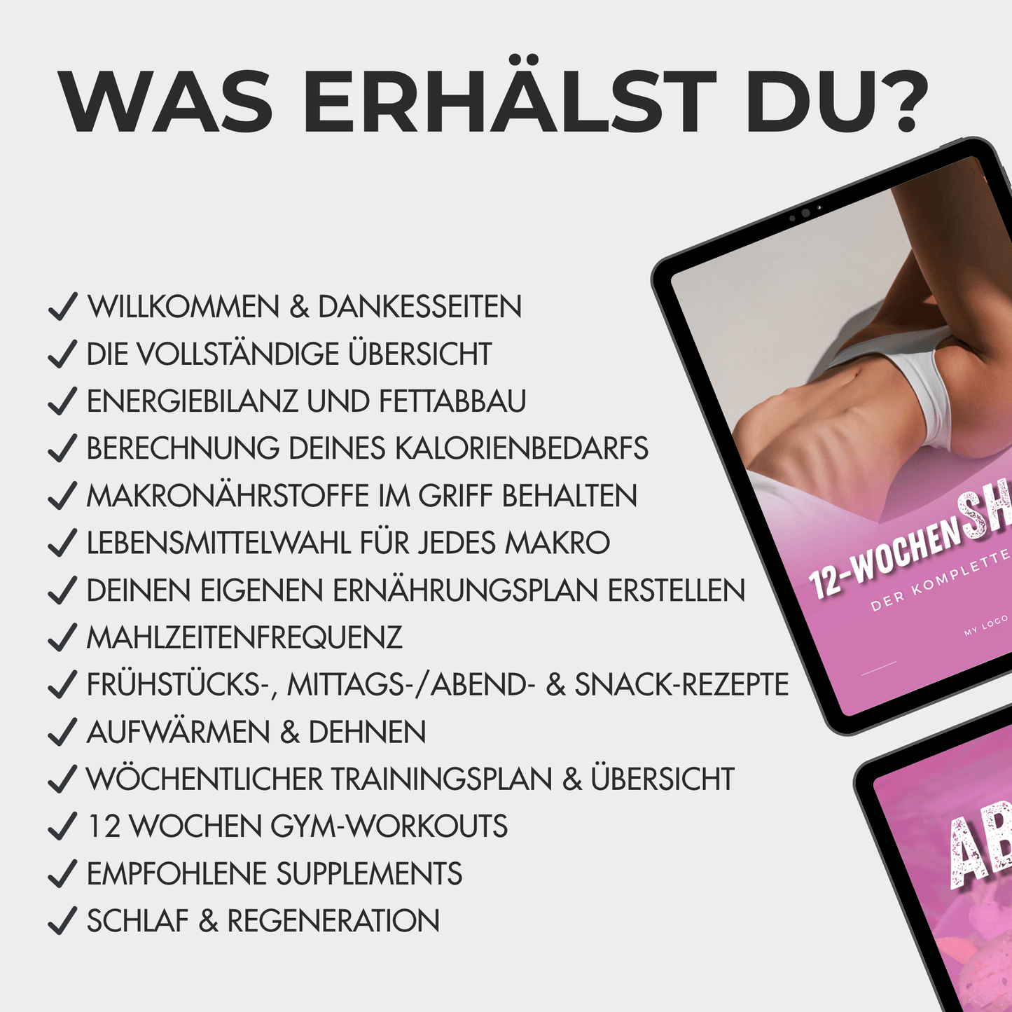 Fertige 12-Wochen Fat-Loss Vorlage für Frauen