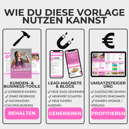 Fertige 12-Wochen Fat-Loss Vorlage für Frauen